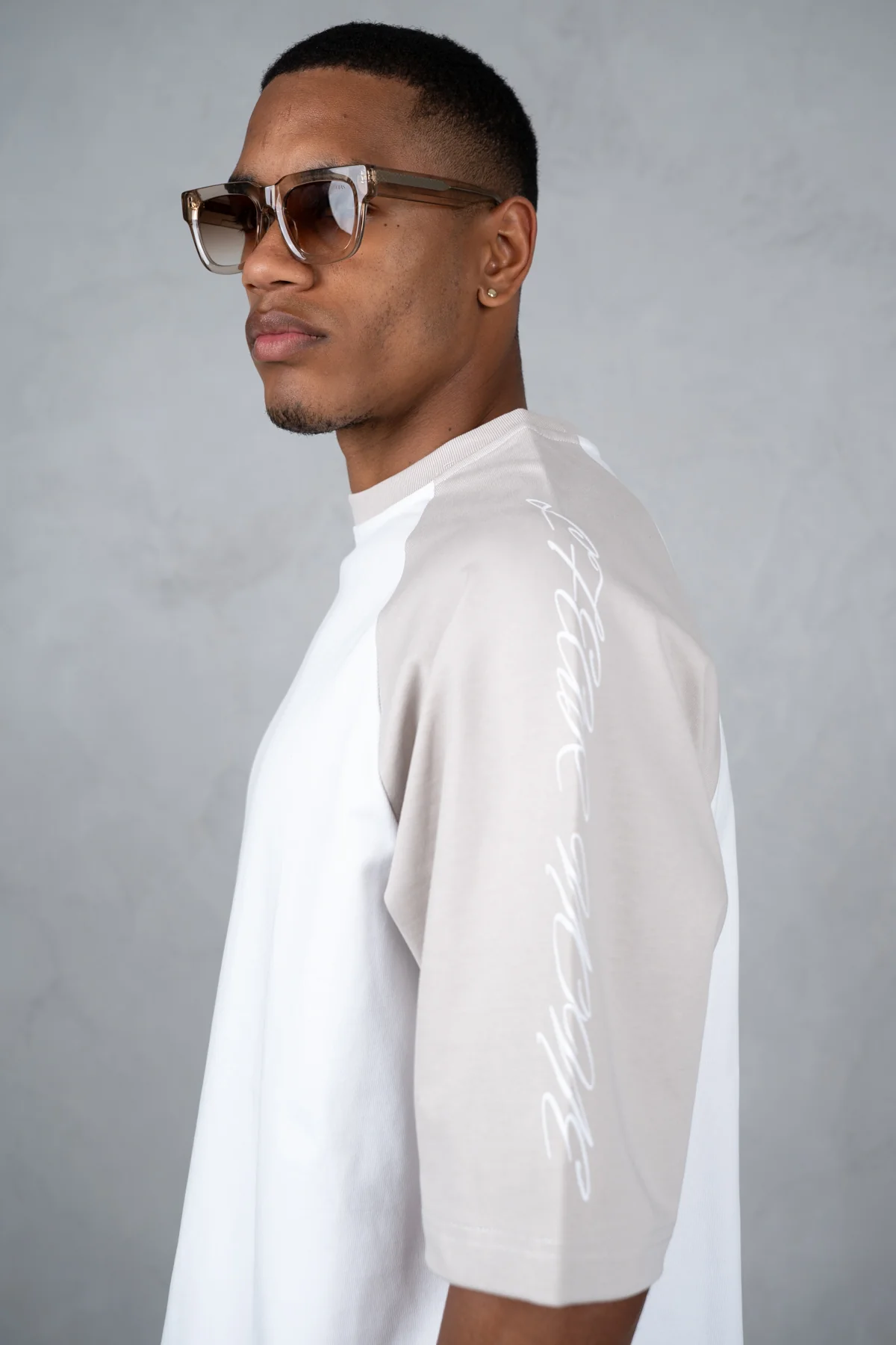 Scripture Raglan Boxy T-Shirt - White/Ecru - Image 4