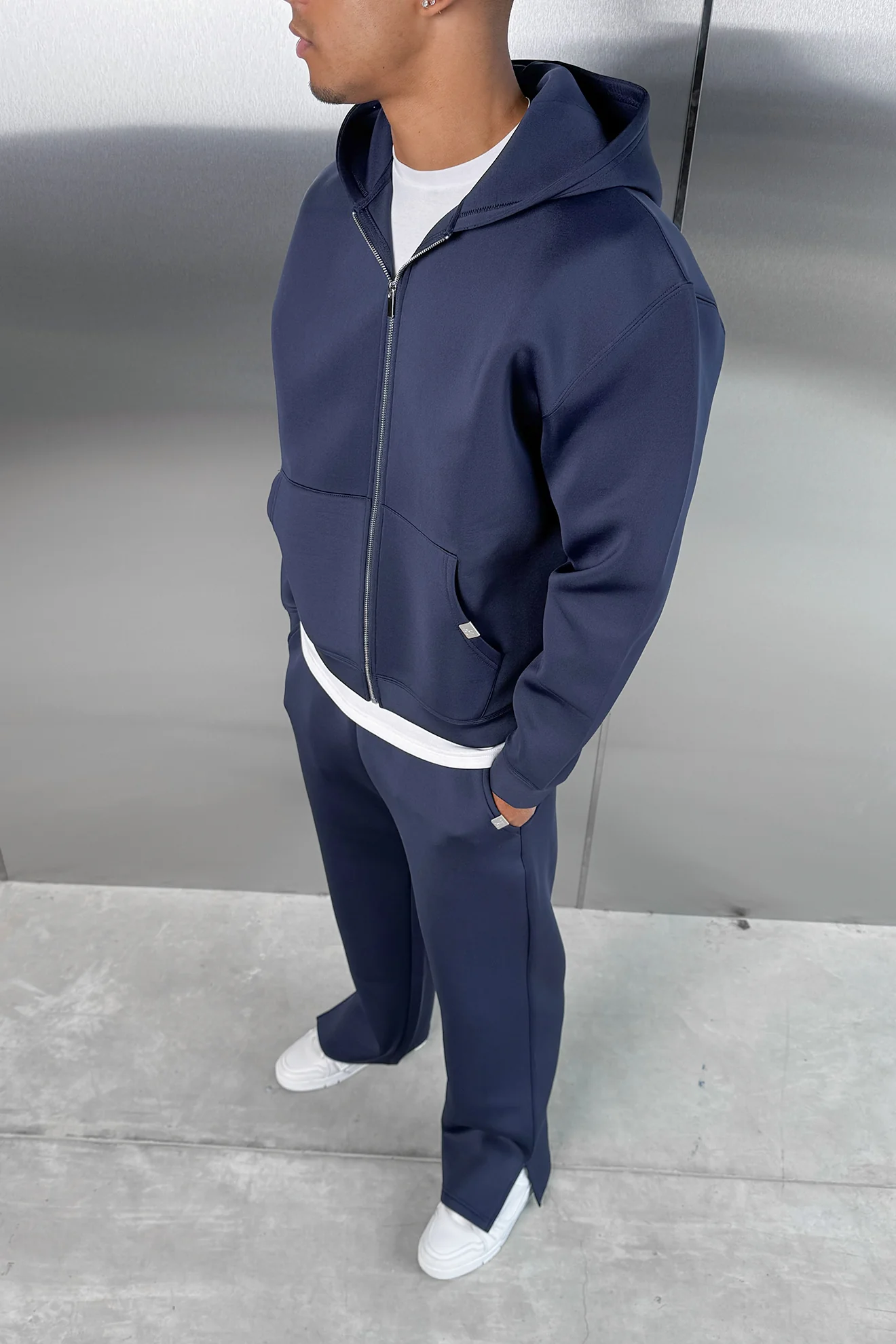 Scuba Split Hem Jogger - Navy - Image 5