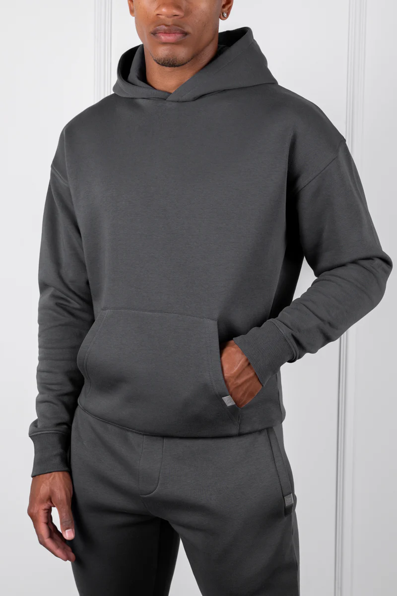 Slim Fit Hoodie - Charcoal