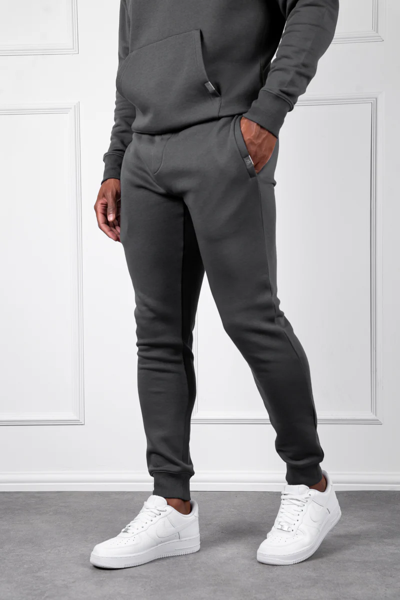 Slim Fit Hoodie - Charcoal - Image 4