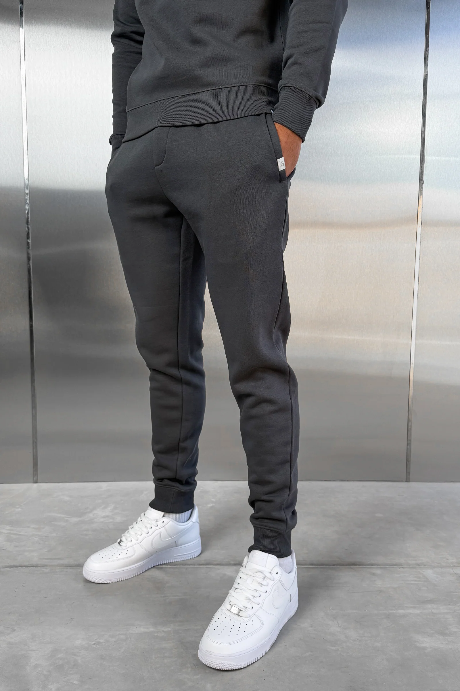 Slim Fit Jogger - Charcoal - Image 11