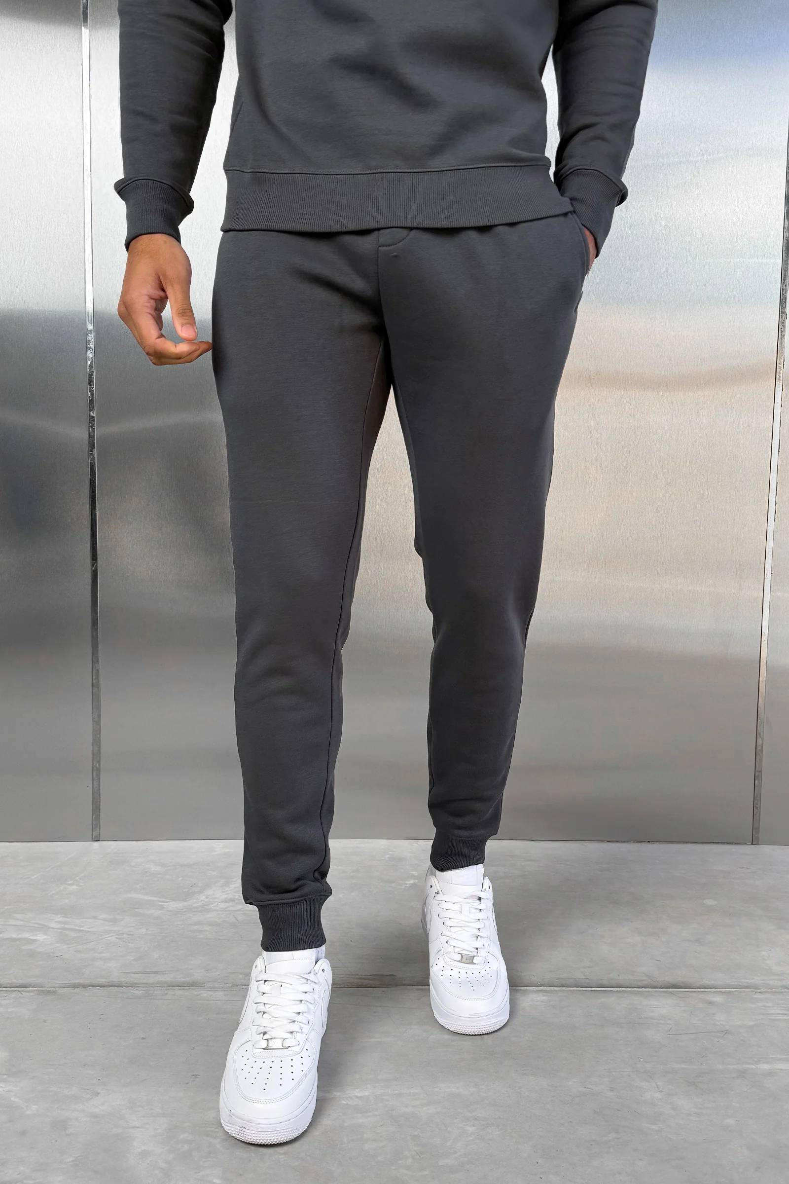 Slim Fit Jogger - Charcoal - Image 5