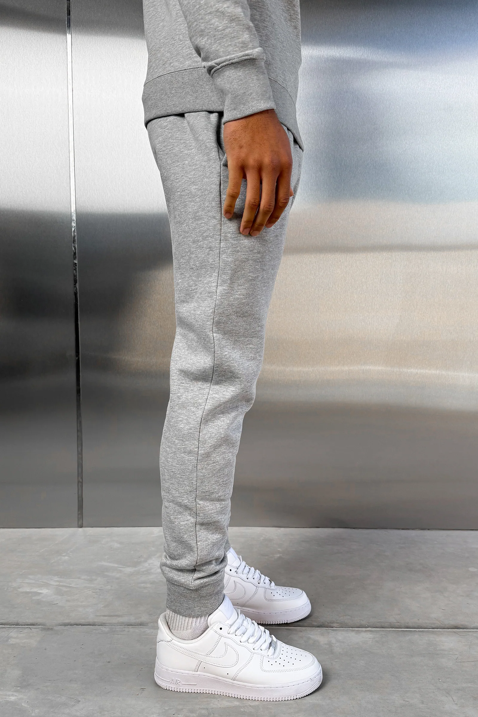 Slim Fit Jogger - Grey Marl - Image 2