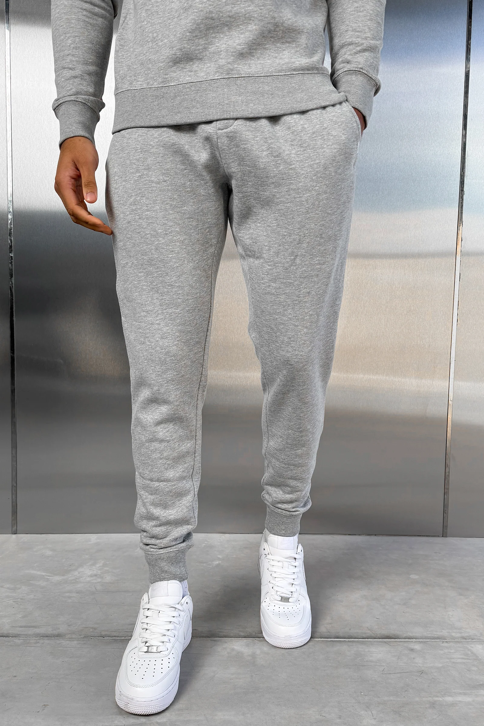 Slim Fit Jogger - Grey Marl - Image 7