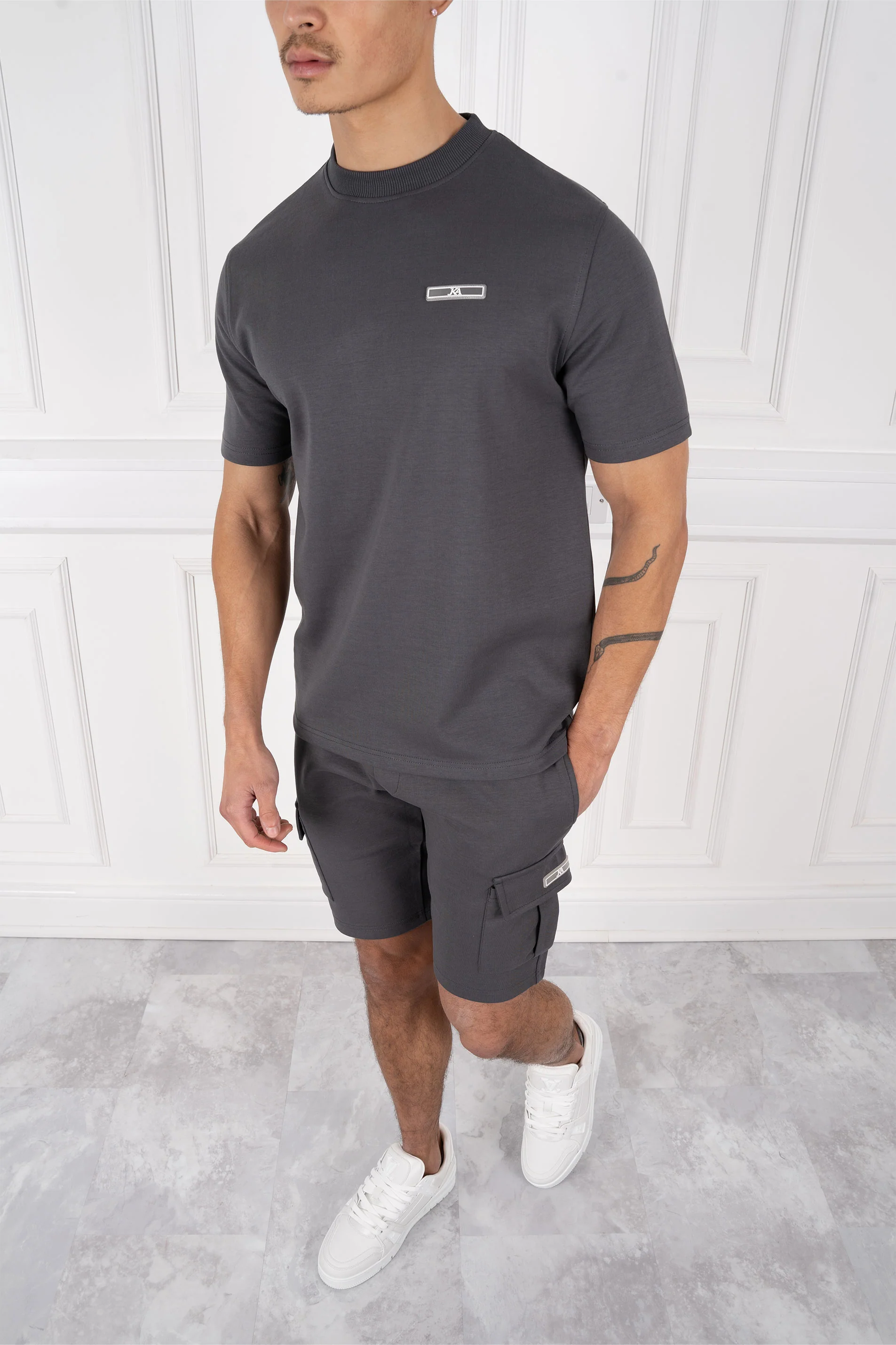 Day To Day Slim Fit Twin Set - Charcoal - Image 6