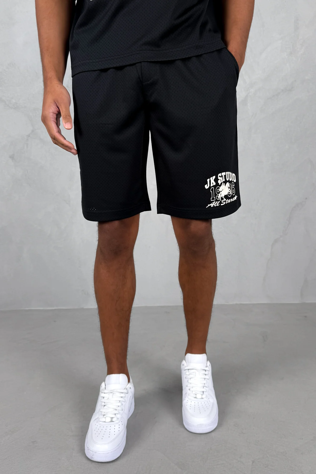 Studio Mesh Shorts - Black - Image 3