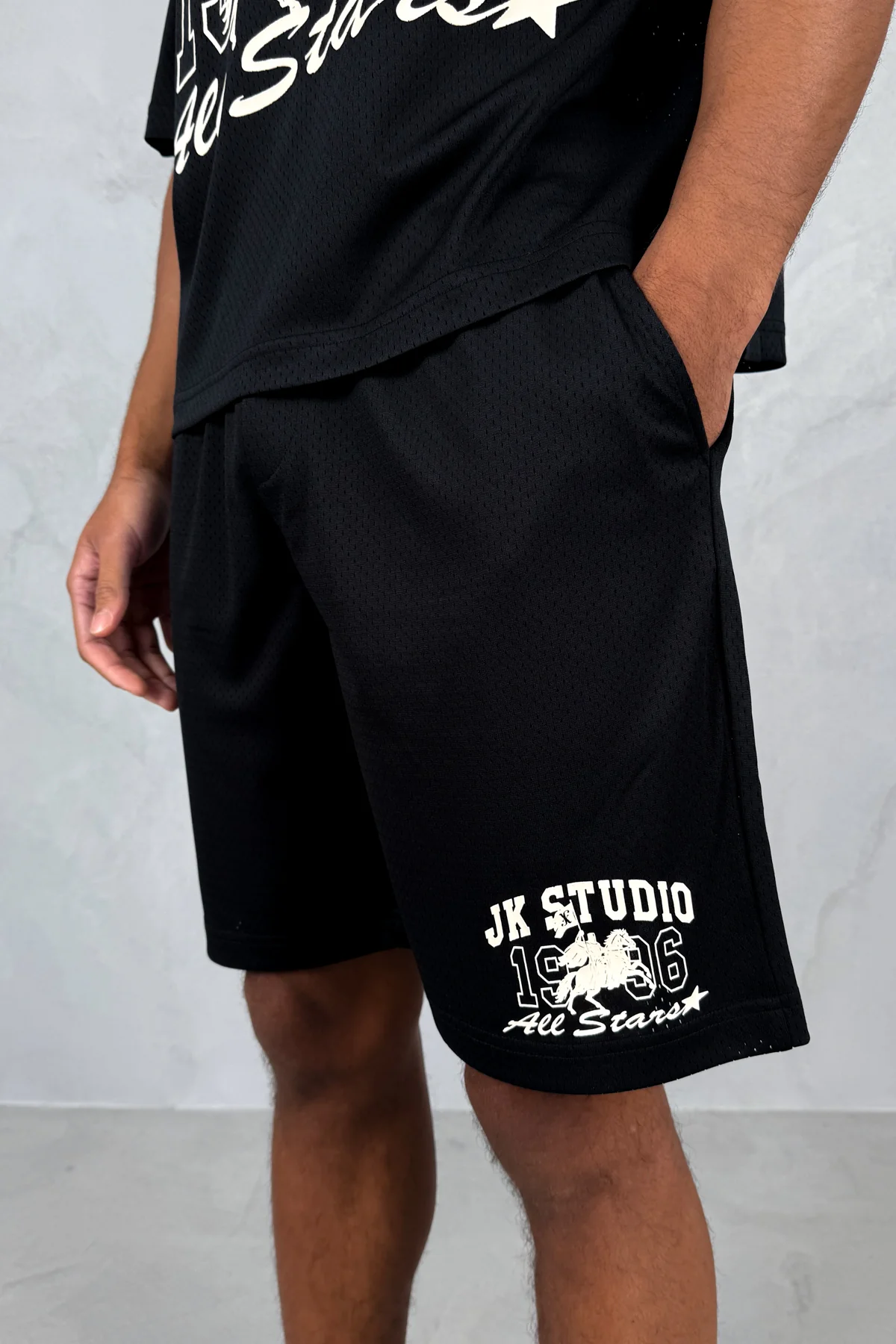Studio Mesh Shorts - Black - Image 5