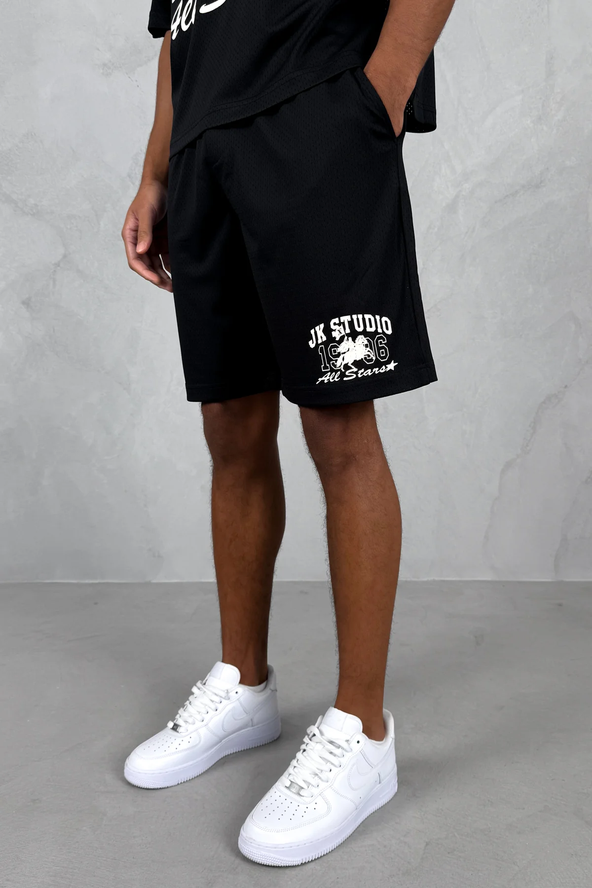 Studio Mesh Shorts - Black - Image 6