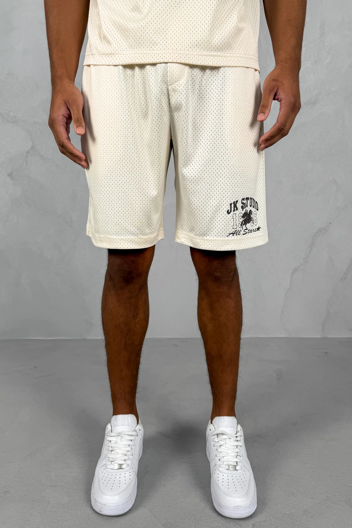 Studio Mesh Shorts - Off White - Image 3