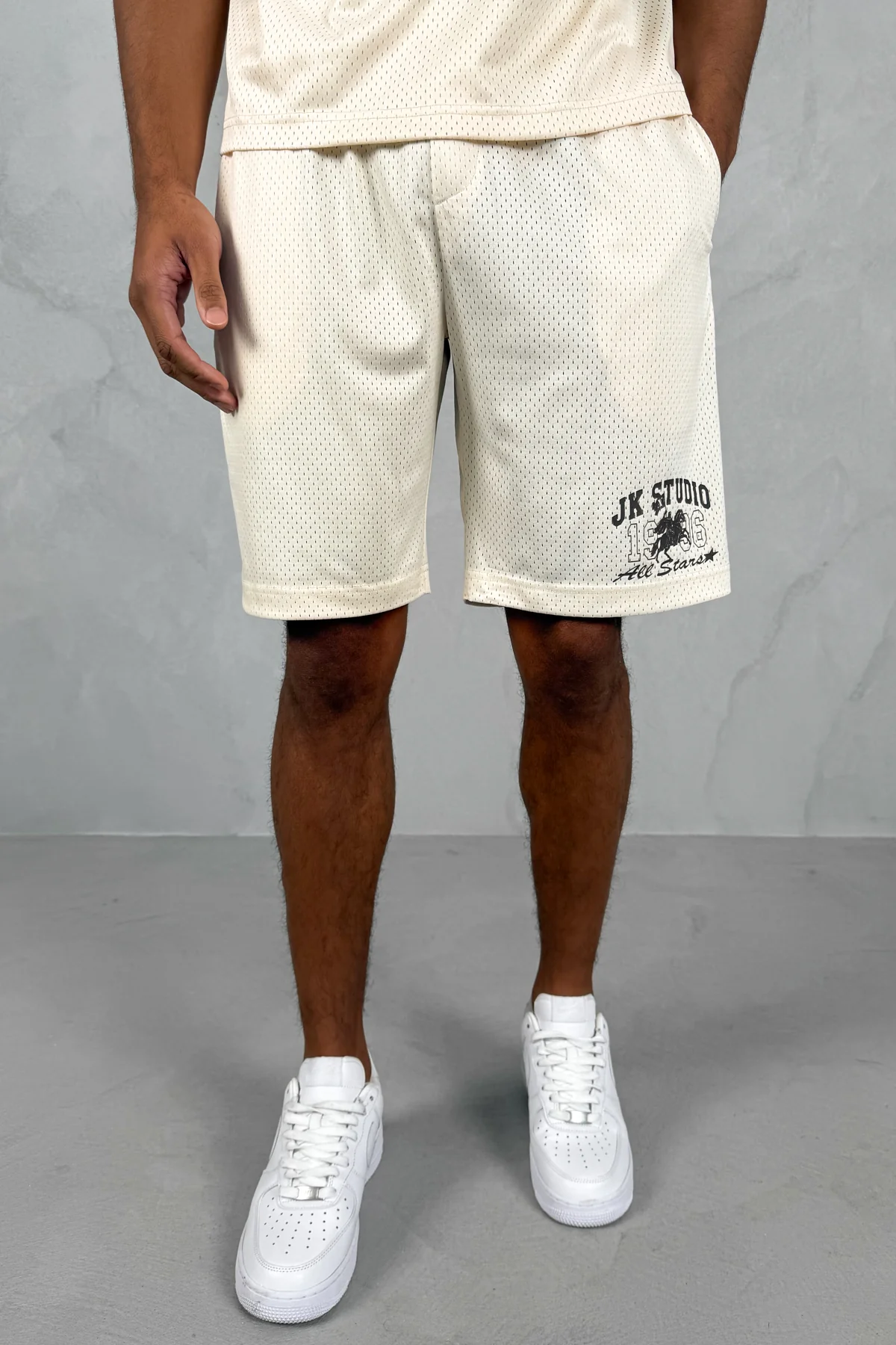 Studio Mesh Shorts - Off White - Image 6