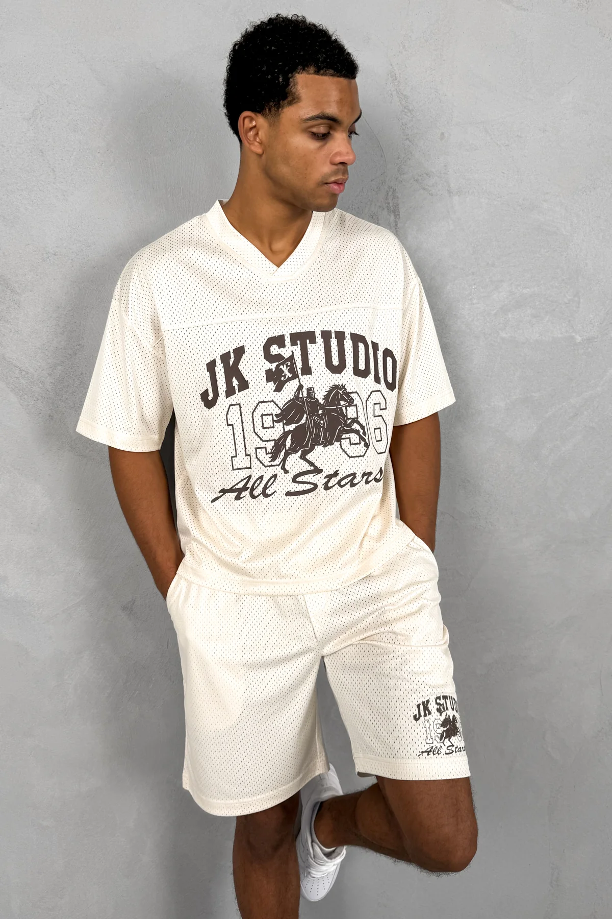 Studio Mesh Shorts - Off White - Image 7